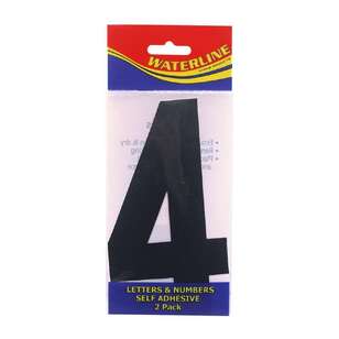 Waterline Boat Number ''4'' 4 Inch 2 Pack