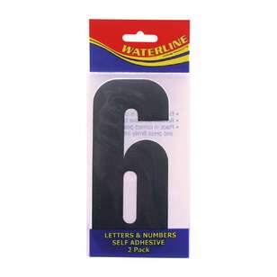 Waterline Boat Number ''6'' 4 Inch 2 Pack