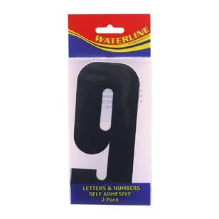 Waterline Boat Number ''9'' 4 Inch 2 Pack