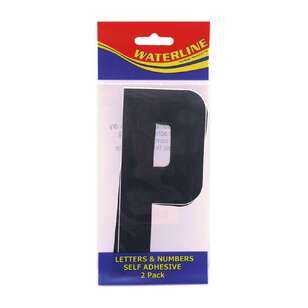 Waterline Boat Letter ''P'' 4 Inch 2 Pack