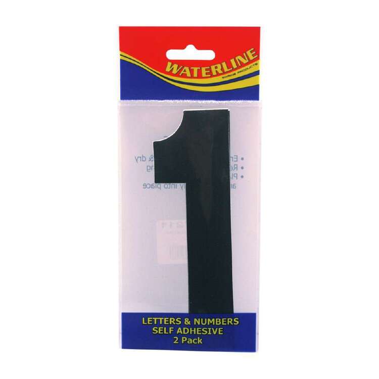 Waterline Boat Number "1" 6 Inch 2 Pack