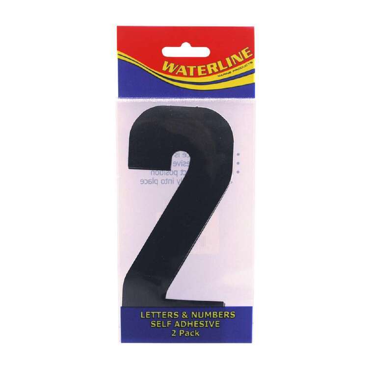 Waterline Boat Number "2" 6 Inch 2 Pack