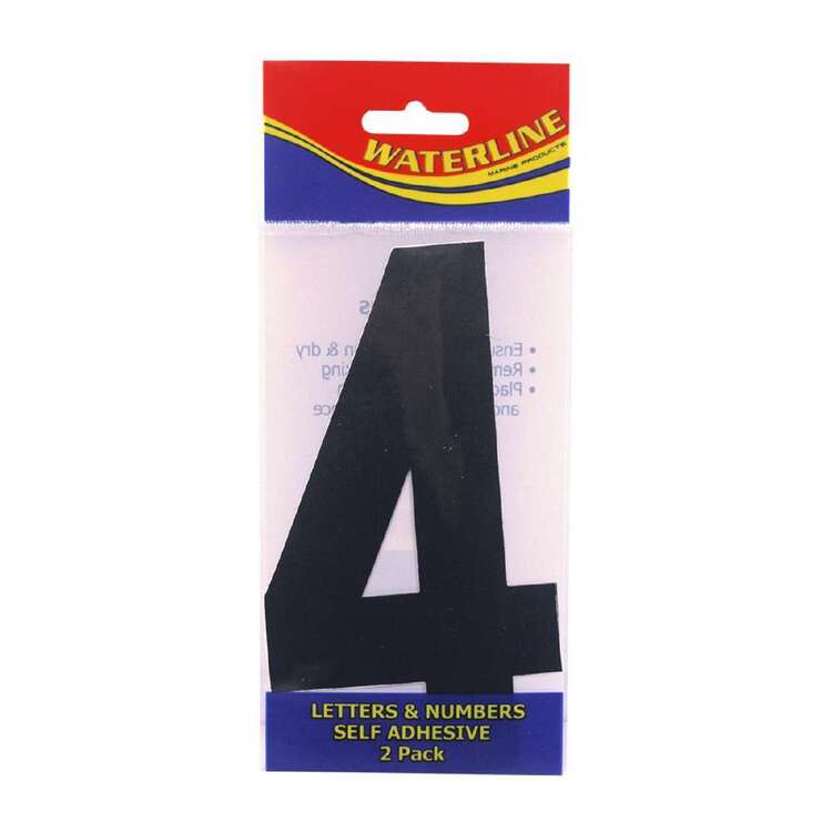 Waterline Boat Number "4" 6 Inch 2 Pack