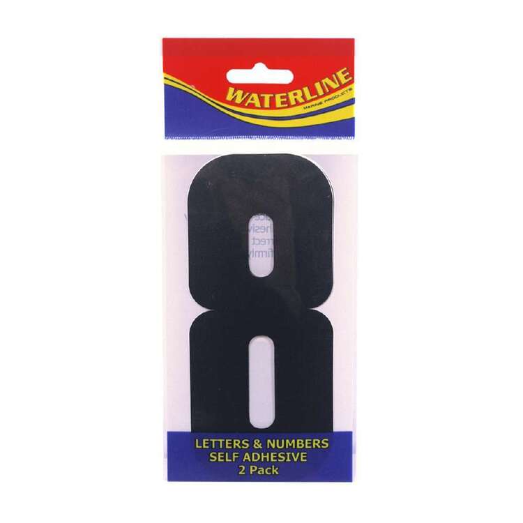 Waterline Boat Number "8" 6 Inch 2 Pack