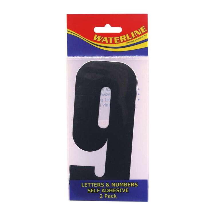Waterline Boat Number "9" 6 Inch 2 Pack