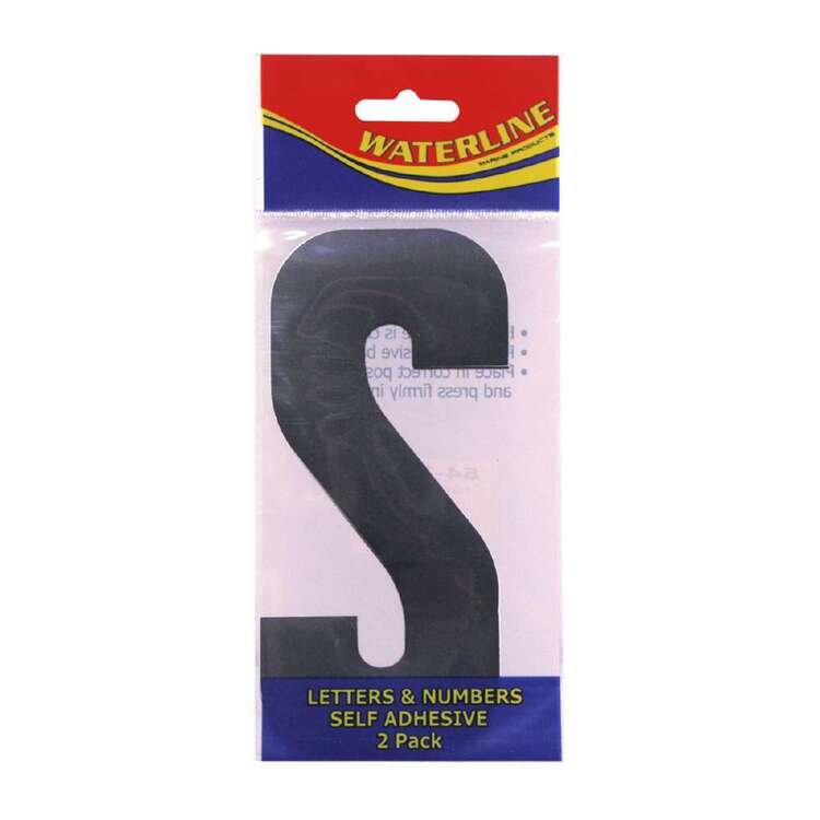 Waterline Boat Letter "S" 6 Inch 2 Pack