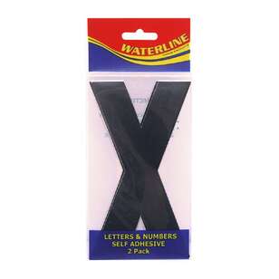 Waterline Boat Letter ''X'' 6 Inch 2 Pack