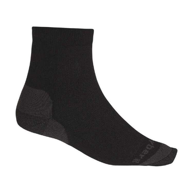 Cederberg Adults' Trek Merino Quarter Socks Black & Charcoal