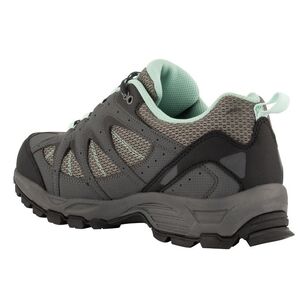 Hi-Tec Women's Quixhill Trail Waterproof Low Hiking Shoes Charcoal & Grey 9