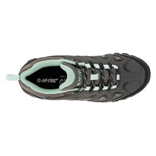 Hi-Tec Women's Quixhill Trail Waterproof Low Hiking Shoes Charcoal & Grey 9
