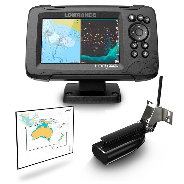 Lowrance Hook Reveal 5 Splitshot Fishfinder/GPS Combo