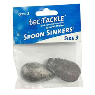 Jarvis Walker Tec Tackle Spoon Sinkers Pack Grey