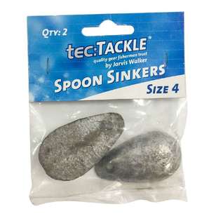 Jarvis Walker Tec Tackle Spoon Sinkers Pack Grey