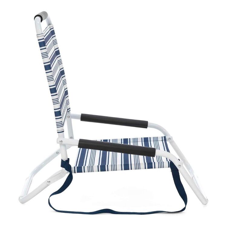 Life! Stripe Beach Chair Navy Stripe