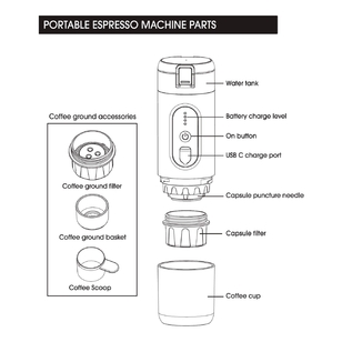 Portable Rechargeable Espresso Machine