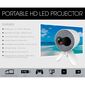 Portable HD LED Projector with Soft Screen White