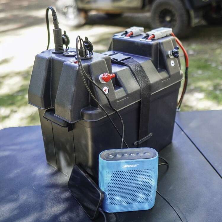Dune 4WD Powered Battery Box with USB and 12 V Socket