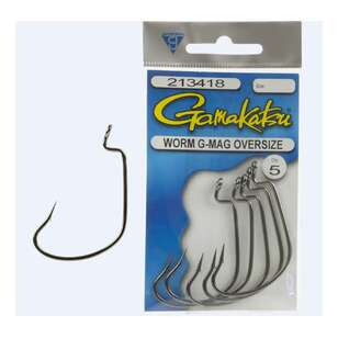 Gamakatsu Worm G-Mag Hooks Pack Grey 8/0