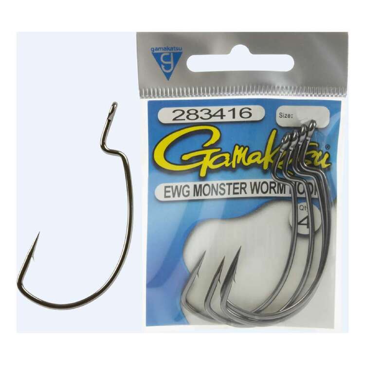 Gamakatsu Worm 323 Monster Hook 6/0 4 Pack