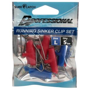SureCatch Running Sinker Clip Large 5 Pack Red