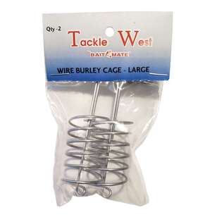 Tackle West Wire Burley Cage Large 2 Pack Grey