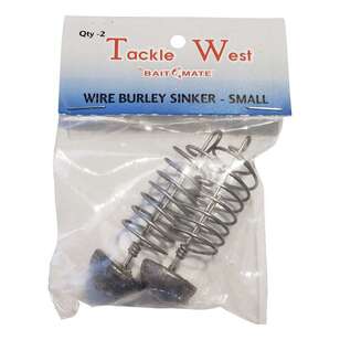 Tackle West Wire Burley Cage with Sinker Small 2 Pack Grey