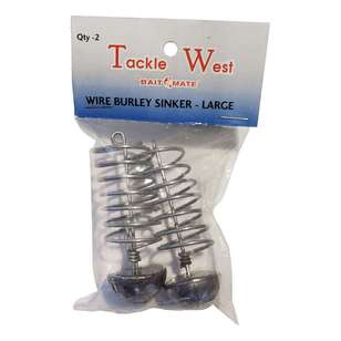 Tackle West Wire Burley Cage with Sinker Large 2 Pack Grey