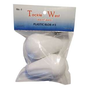 Tackle West Plastic Blob 2 Pack White