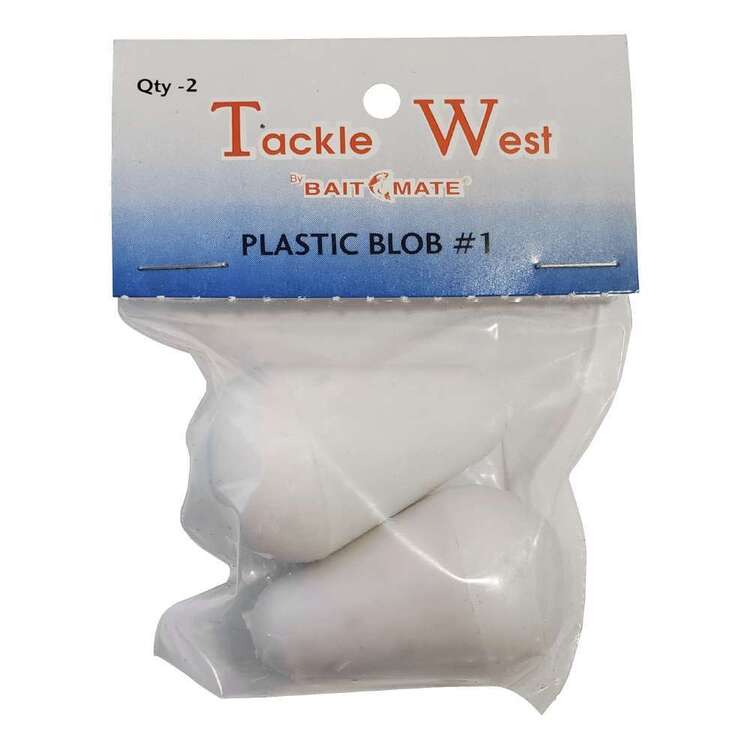 Tackle West Plastic Blob 2 Pack White