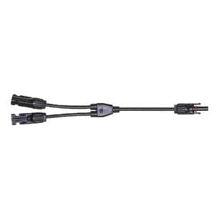 KT Cables Y-Lead - 2 Sockets To 1 Plug Black