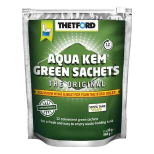 Thetford Aqua Kem Green Concentrate Sachets Green 12 Pack