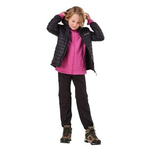 Cederberg Youth Recycled Baffle Hooded Puffer Jacket Black