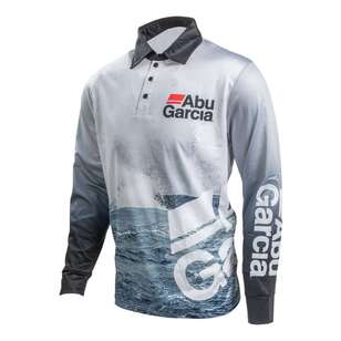 Abu Garcia Pro Sublimated Fishing Shirt Grey