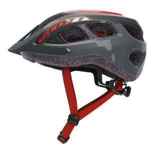 Scott Adult's Grey & Red Fade Supra Bike Helmet Grey & Red Fade
