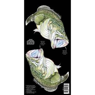 AFN Retro Style Fish Sticka Murray Cod Green