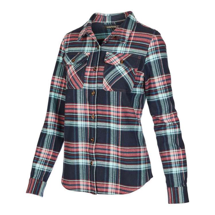 Cederberg Women's Sekai Flannel Shirt Denim t & Rose