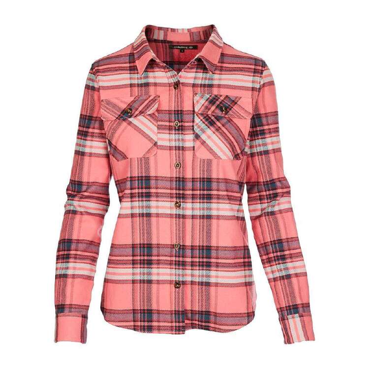 Cederberg Women's Sekai Flannel Shirt Rose Teal