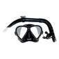 Mirage Stealth Adults Mask & Snorkel Set Black