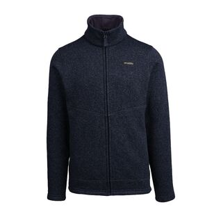 Mountain Designs Men's Ambler Full Zip Fleece Jacket Navy Melange