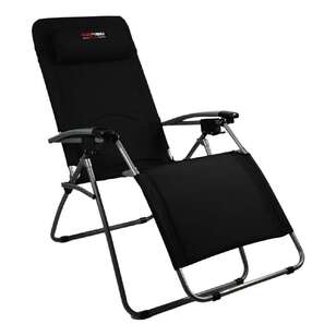 BlackWolf Reclining Lounger Chair Jet Black