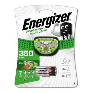 Energizer Vision HD+ 350 Lumen Headlamp Green 350 Lumens