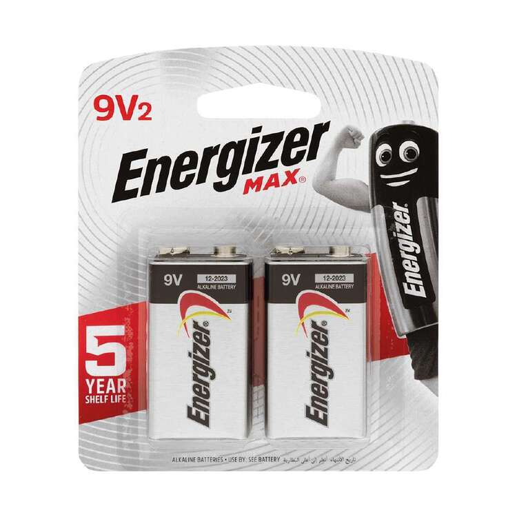 Energizer MAX 9V Batteries 2 Pack