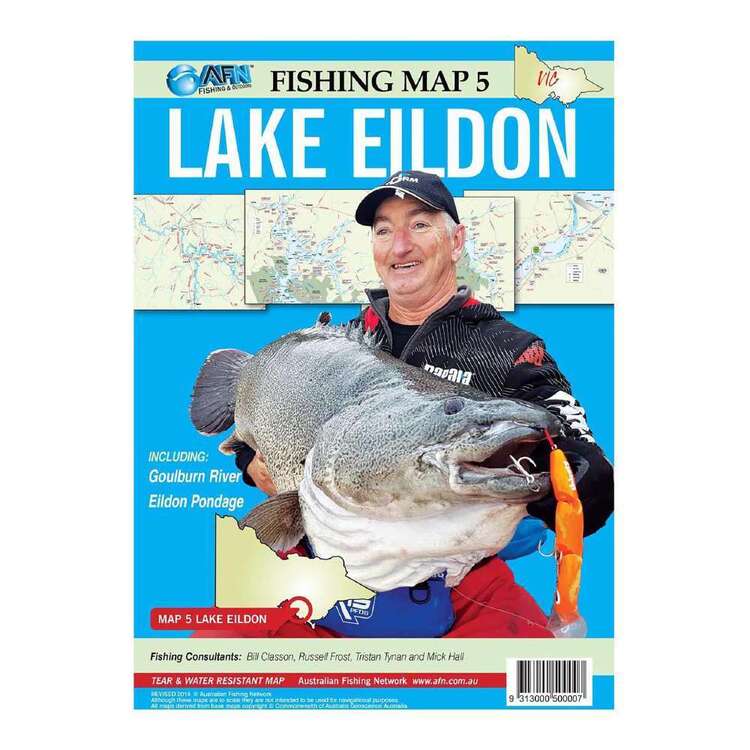 AFN Waterproof Fishing Map #5 Lake Eildon