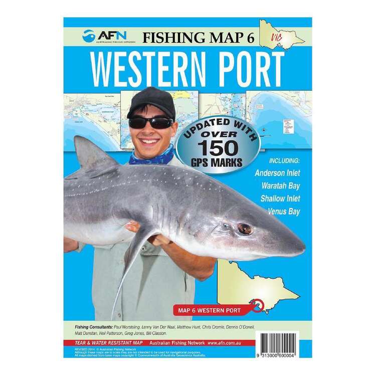 AFN Waterproof Fishing Map #6 Westernport