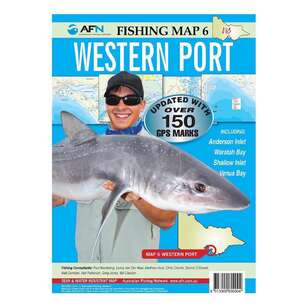 AFN Waterproof Fishing Map #6 Westernport White