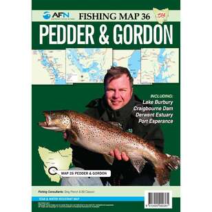 AFN Waterproof Fishing Map #36 Pedder & Gordon White