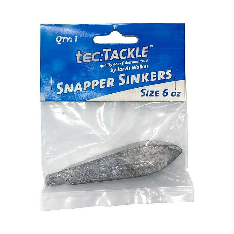 Jarvis Walker Tec Tackle Snapper Sinkers Pack Size 6