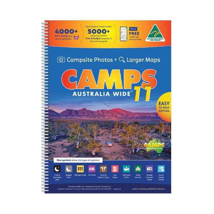 Camps Australia Wide 11 B4 Spiral Easy To Read With Photos