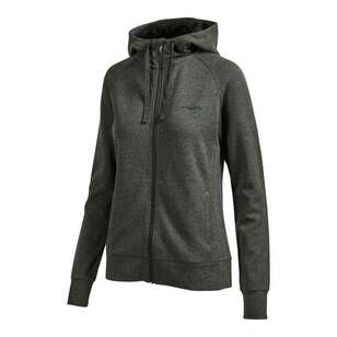 Mountain Designs Women's Wollemia Full Zip Hooded Merino Jacket Charcoal Marle