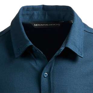 Mountain Designs Men's Acacia Long Sleeve Shirt Navy Large